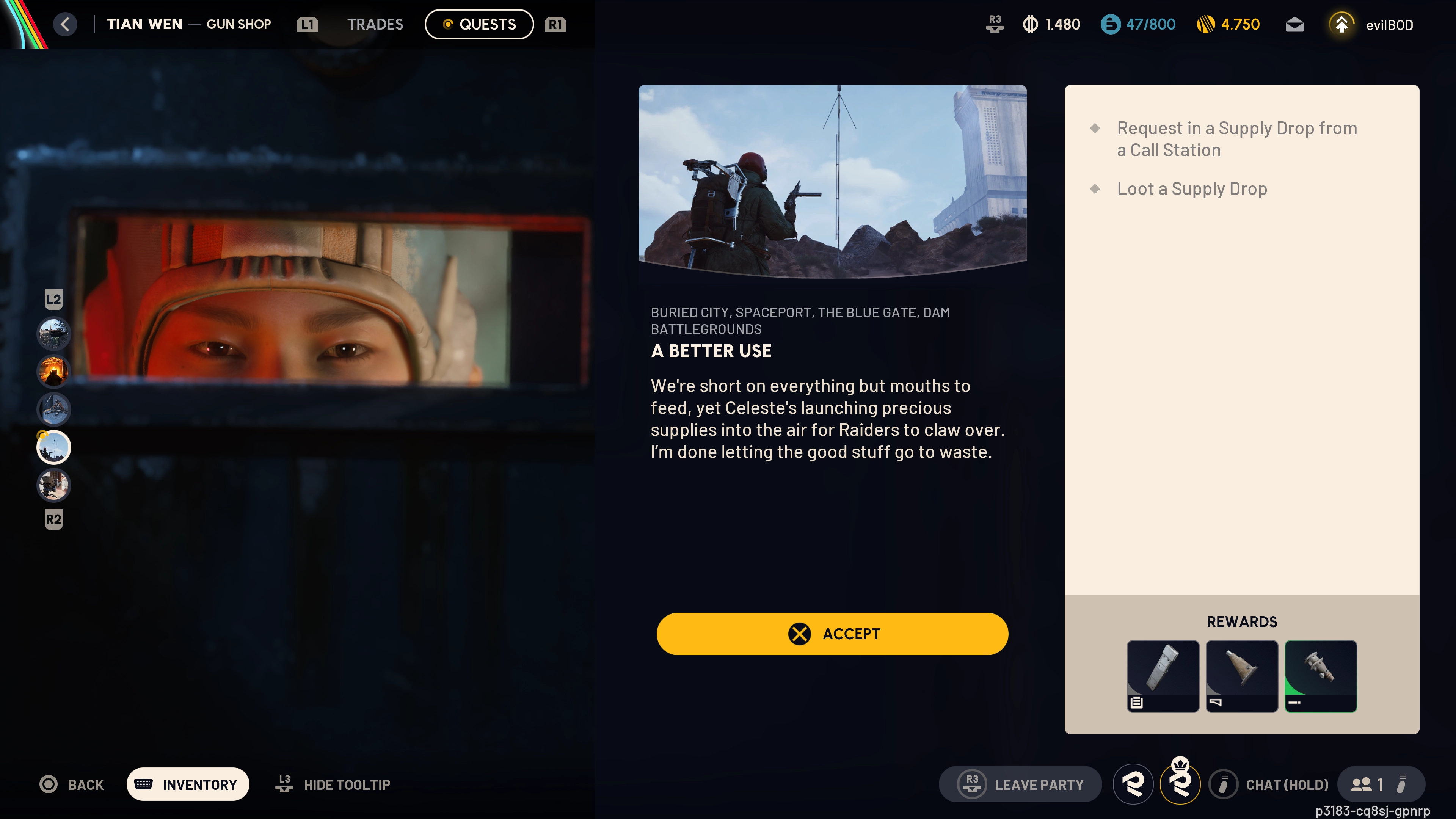 A Better Use quest start