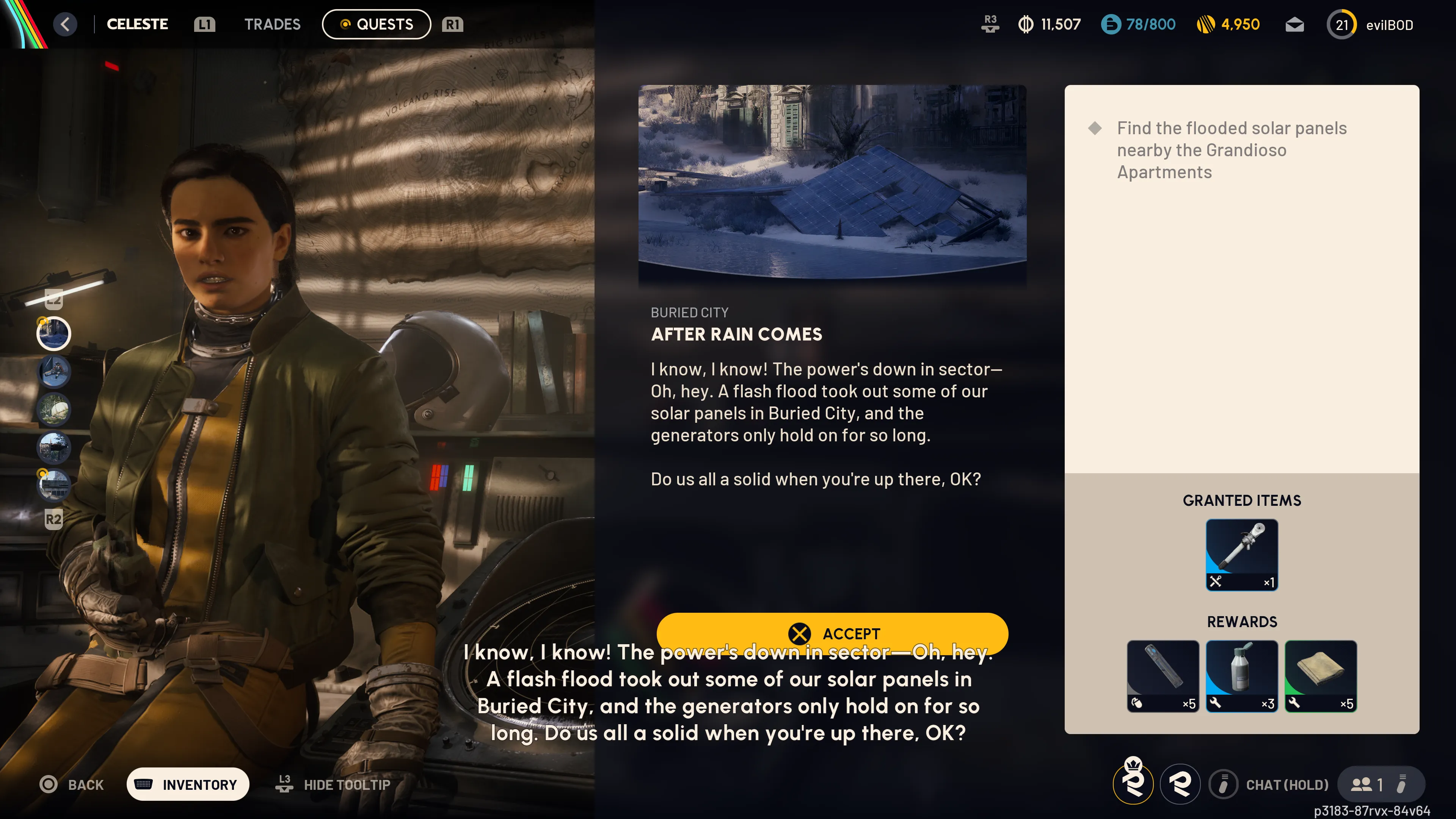 After Rain Comes quest start