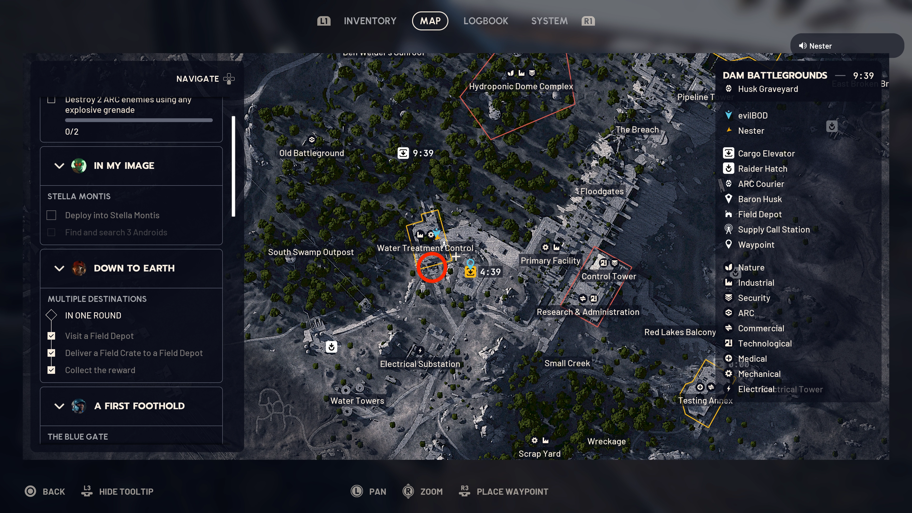 Greasing Her Palms dam location 1