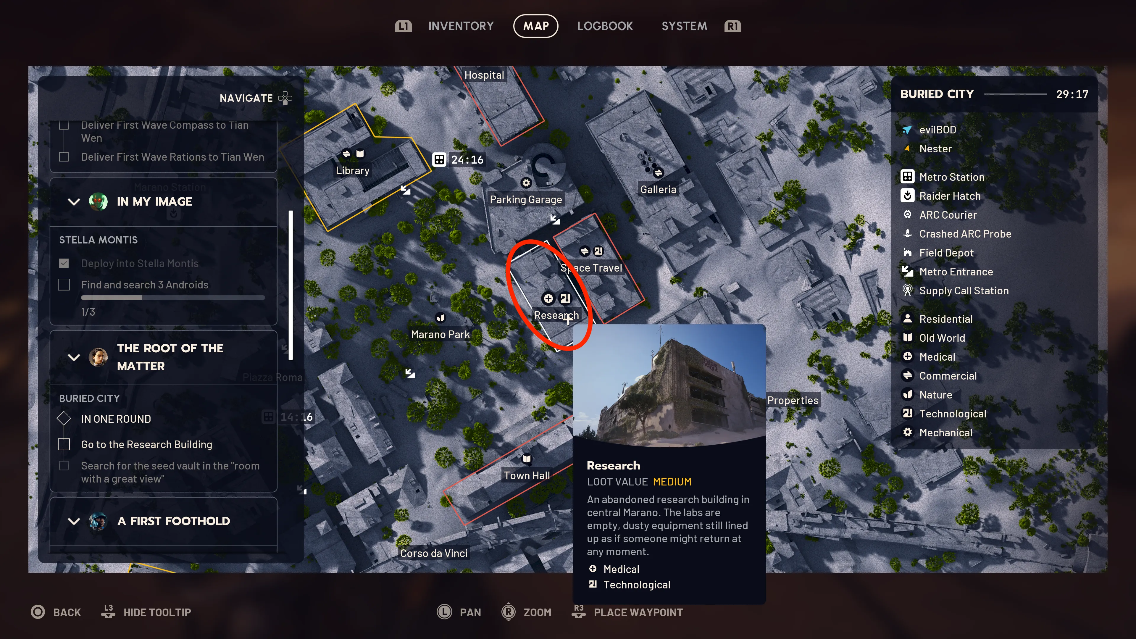 The Root of the Matter locations 1