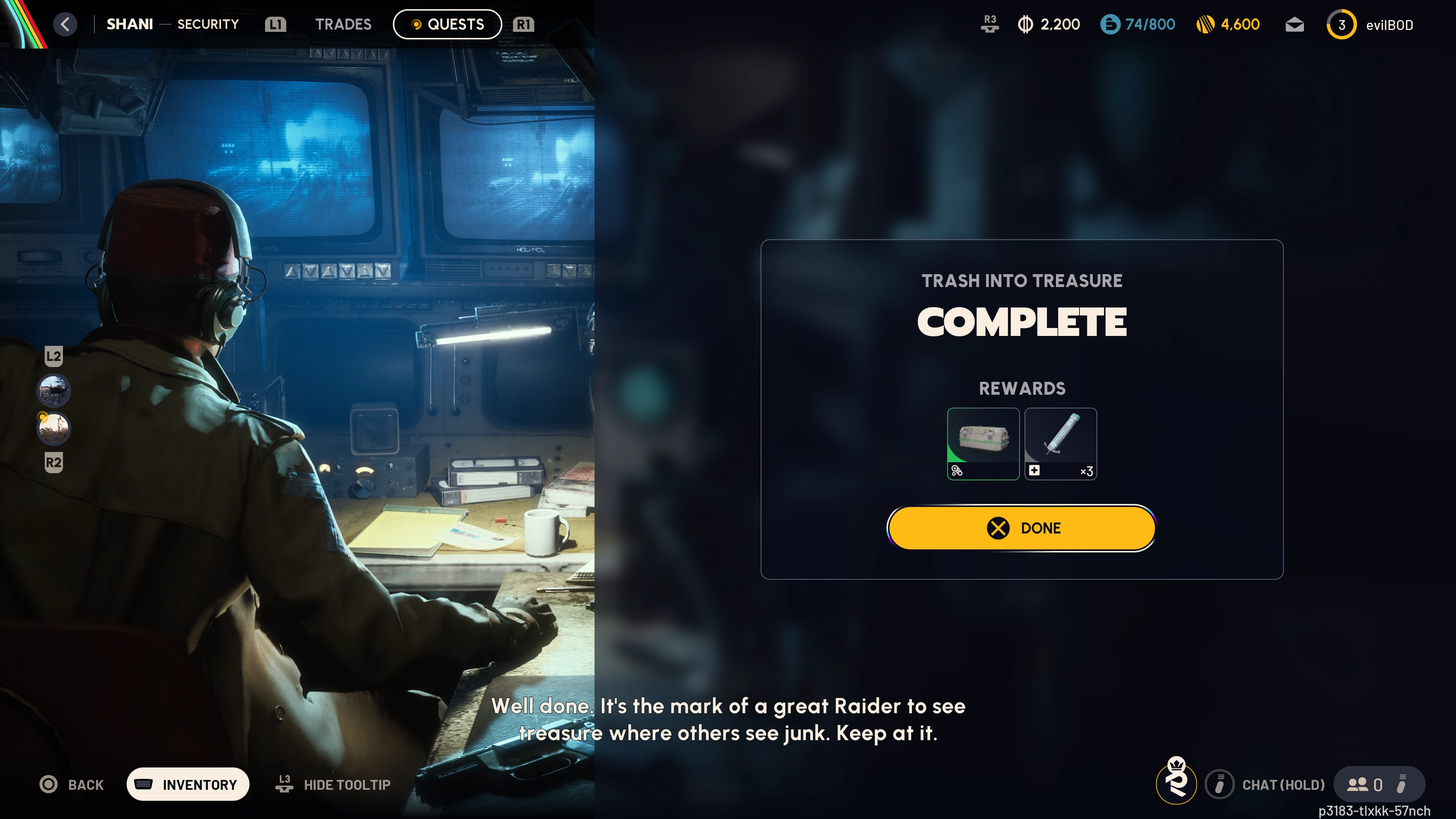 Trash Into Treasure quest rewards