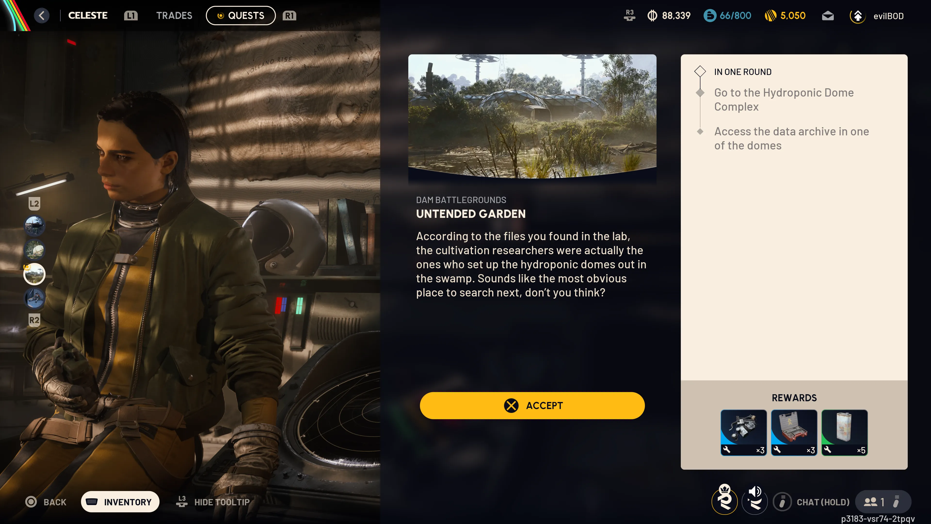 Untended Garden quest start